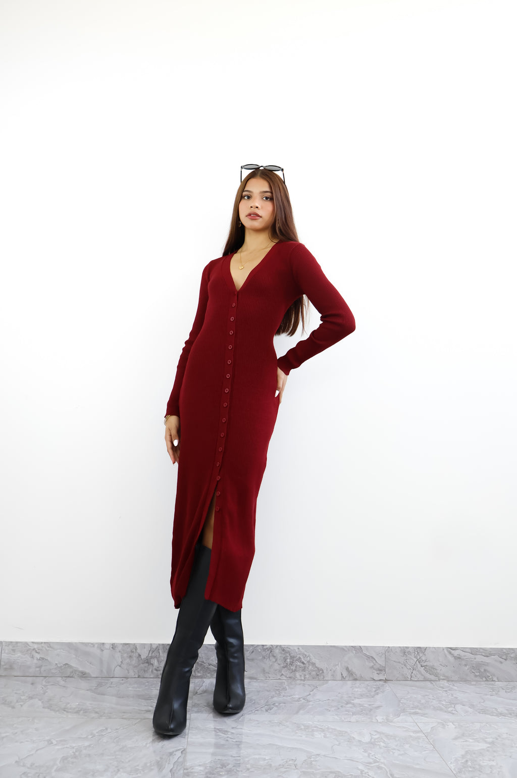 AMINA KNIT DRESS